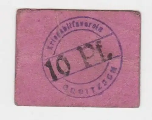 10 Pfennig Banknote Kriegshilfsverein Groitzsch um 1916 (138526)