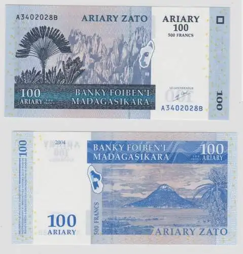 100 Ariary Banknote Madagaskar 2004 kassenfrisch (133205)