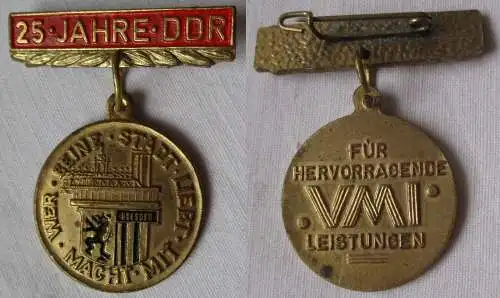 DDR Abzeichen 25 Jahre VMI - Für hervorragende Leistungen - Macht Mit (144251)