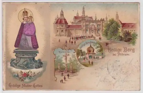 20790 Präge Ak Lithographie Heilige Berg bei Pribram um 1900