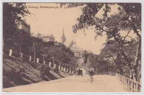 33529 Ak Leisnig Bahnhofstrasse 1918