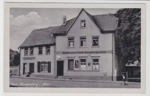 05657 Ak Bad Rastenberg in Thüringen Gasthaus zum Bürgergarten 1957
