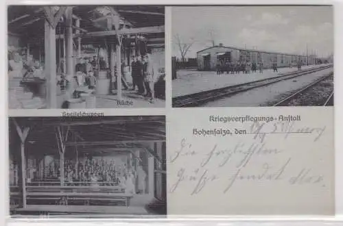 76807 Mehrbild Ak Hohensalza Kriegsverpflegungsanstalt 1917