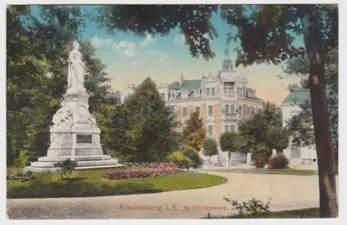 98906 Ak Frankenberg in Sachsen im Friedenspark um 1910