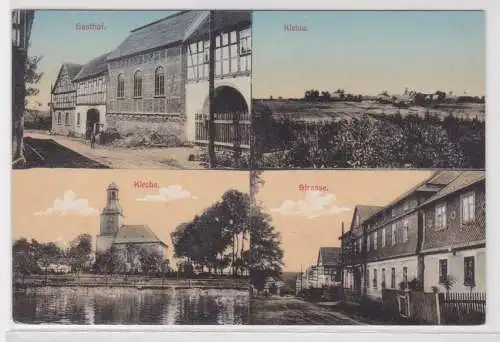 17823 Mehrbild Ak Kleine Gasthof, Kirche, Strasse um 1910