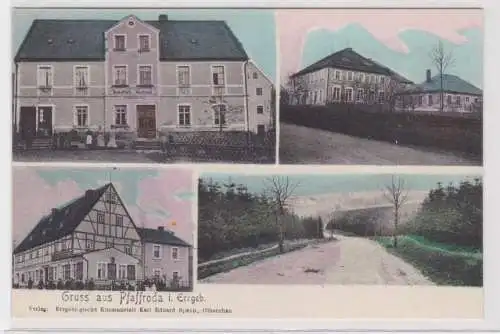 91885 Mehrbild Ak Gruß aus Pfaffroda im Erzgebirge Ortsansichten um 1910