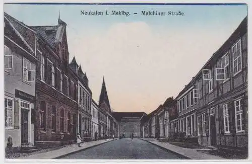 84002 Ak Neukalen in Mecklenburg Malchiner Strasse 1919
