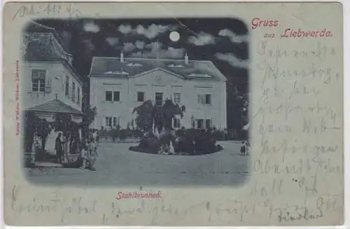 91952 Ak Gruss aus Liebwerda Lázně Libverda - Stahlbrunnen 1899