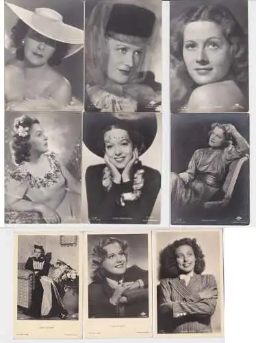 06011/9 Ak von meist UFA Film Stars Schauspielern um 1940