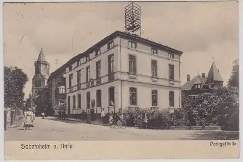 55612 Ak Sobernheim a. Nahe - Partie am Postgebäude 1910