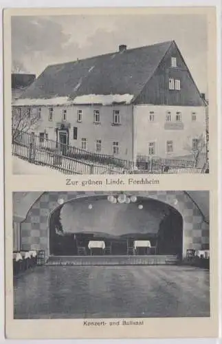 38667 Mehrbild Ak Forchheim in Sachsen Gasthof Zur grünen Linde 1935