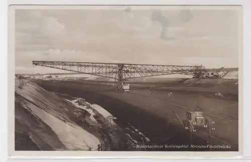95365 Ak Senftenberg Niederlausitzer Kohlengebiet Abraum Förderbrücke 1934
