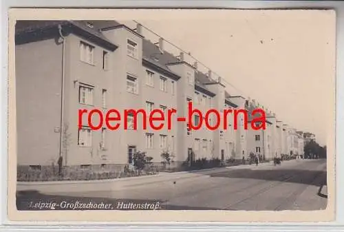 78423 Foto Ak Leipzig Großzschocher Huttenstrasse um 1930