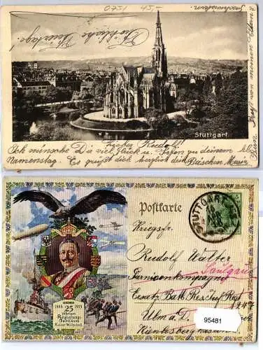 95481 DR Ganzsachen Postkarte PP27/C239/75 Stuttgart 1913