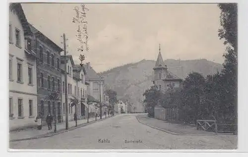 93113 AK Kahla - Bachstraße, Straßenansicht 1911