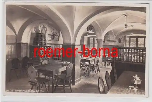 78637 Ak Ettal Kloster Bräustübl Innenansicht um 1930