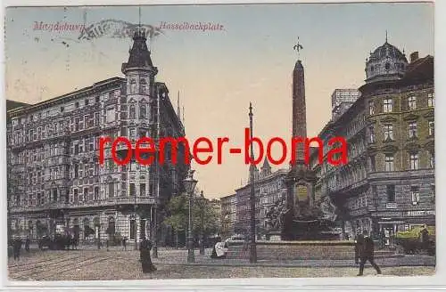 70729 Ak Magdeburg Hasselbachplatz 1922