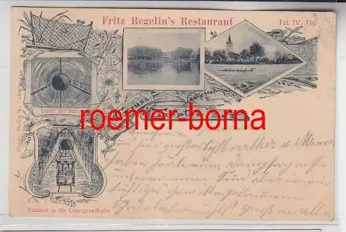 77445 Mehrbild Ak Gruss aus Treptow Fritz Regelin´s Restaurant 1900
