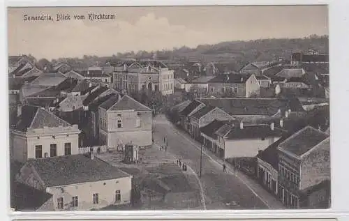 93586 Feldpost AK Semendria (Serbien) - Blick vom Kirchturm 1917 1. Weltkrieg