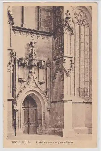 92957 AK Rochlitz in Sachsen - Portal an der Kunigundenkirche 1915