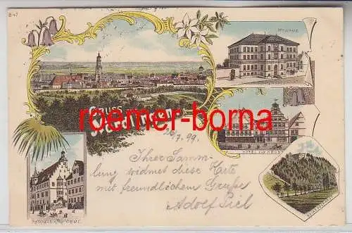 76466 Ak Lithographie Gruss aus Nördlingen 1899