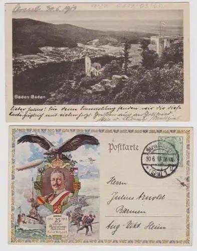 56438 DR Ganzsachen Postkarte PP27/C239/03 Baden Baden 1913