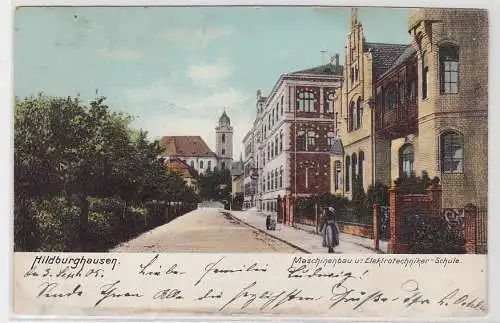 85979 Ak Hildburghausen Maschinenbau und Elektrotechniker Schule 1905