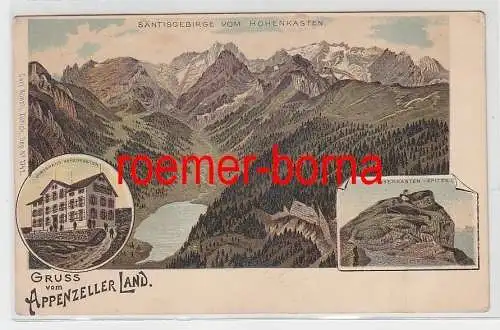 72238 Mehrbild Ak Gruss vom Appenzeller Land Wirtshaus Hohenkasten um 1900