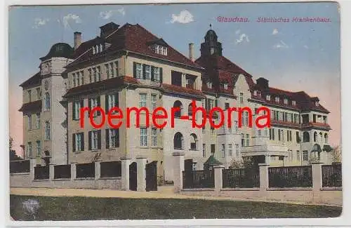 75634 Feldpost Ak Glauchau Städtisches Krankenhaus 1915