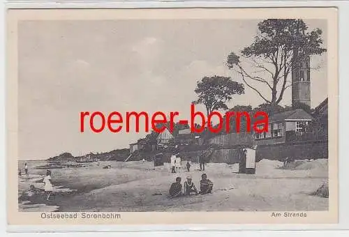 70625 Ak Ostseebad Sorenbohm in Pommern am Strande um 1926