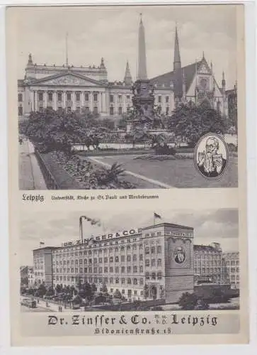 96699 Reklame Ak Dr.Zinsser & Co. GmbH Leipzig Sidonienstraße 18, 1934