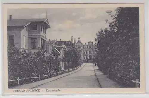 42729 Ak Seebad Ahlbeck (Heringsdorf), Roonstraße, Stadtvillen, um 1930