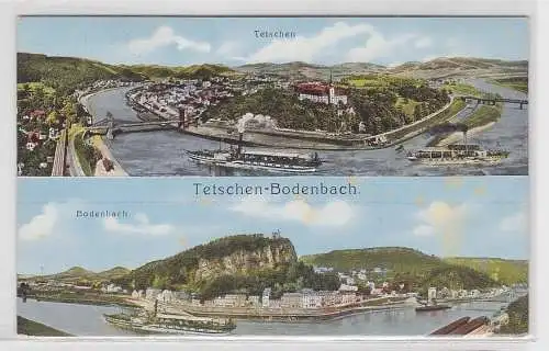 38827 Ak Tetschen-Bodenbach Verlag Emil Pohl Tetschen a. E. 1912