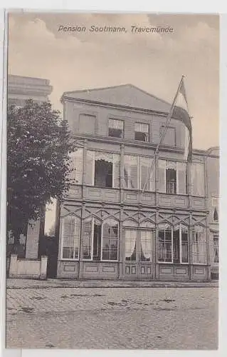 84056 Ak Travemünde - Pension Sootmann, Gebäudeansicht - um 1920