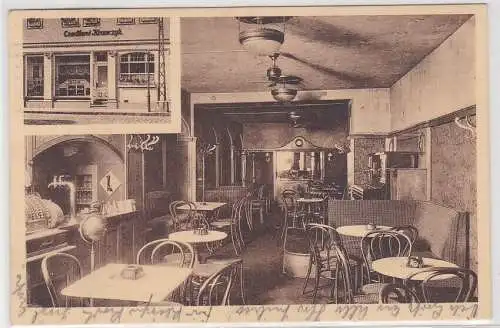 11360 AK Eisleben - Conditorei und Café Krawczyk, Innenansicht 1928