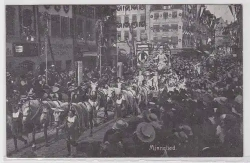 65224 Ak 8. Deutsches Sängerbundesfest Nürnberg 28.07.1912 Minnelied