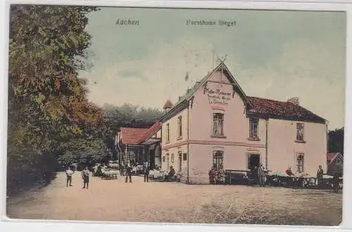 98470 AK Aachen - Forsthaus Siegel, Kaffee-Restaurant L. Scheufen 1907