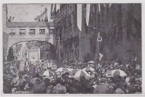 94988 Ak 8. Deutsches Sängerbundesfest Nürnberg 28.07.1912 Sachsen