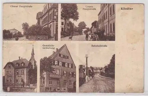 42515 Mehrbild Ak Kändler Bahnhofstraße usw. um 1925