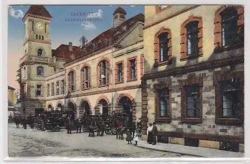 17468 Ak Chemnitz Hauptfeuerwache um 1910
