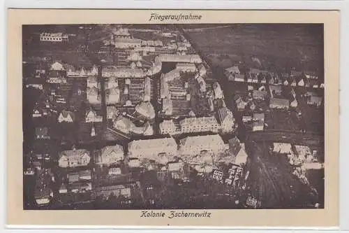 42394 Ak Fliegeraufnahme der Kolonie in Zschornewitz, Totalansicht, 1920