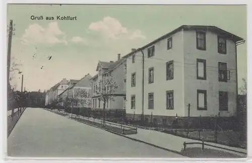 75106 Feldpost AK Gruß aus Kohlfurt Węgliniec - Straßenansicht 1940