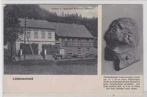 78402 AK Lüdenscheid - Gasthof und Sägewerk Friedrich Lambach um 1930