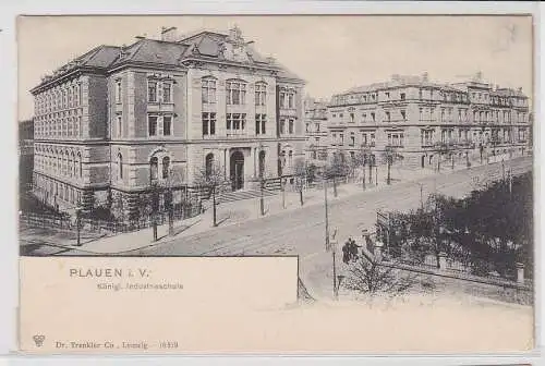 38490 Ak Plauen im Vogtland königliche Industrieschule um 1900
