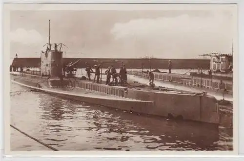 07140 Foto AK U-Boot "Paul Chailley" fränzösische Kriegsmarine 1. Weltkrieg