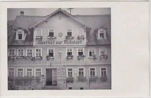 94127 Foto AK Bischofsheim - Gasthof zur Rhönlust um 1920