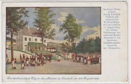 87157 Feldpost Ak Jahrhundertfeier in Bad Landeck am 13.Juli 1913