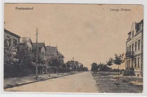 95030 AK Fredersdorf - Lange Strasse, Straßenansicht 1922