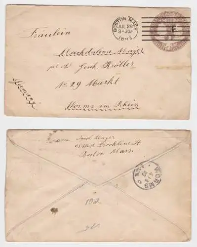 89765 Ganzsachen Brief USA Kolumbus Ausstellung 1492-1892