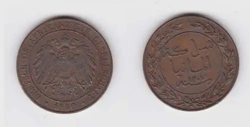 1 Pesa Kupfer Münze Deutsch Ostafrika 1890  (155844)